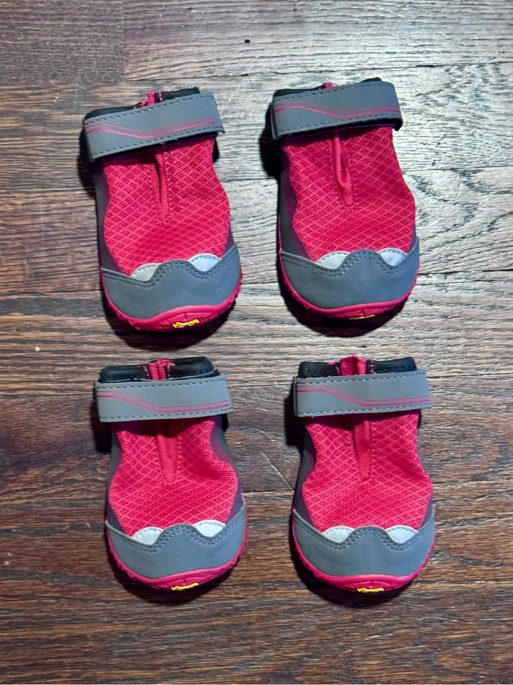RuffWear Grip Trex Red & Gray Dog Boots - Set of 4